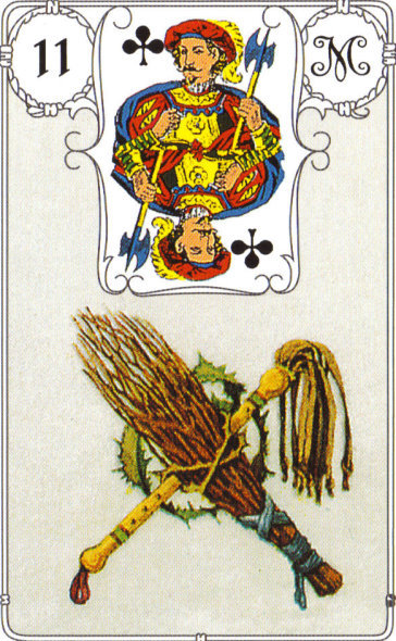 Lenormandkarte 11: Die Rute
