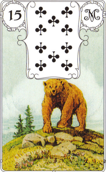 Lenormandkarte 15: der Bär