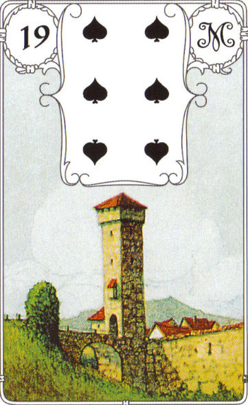 Lenormandkarte 19: Der Turm