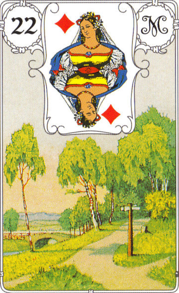 Lenormandkarte 22: Die Wege