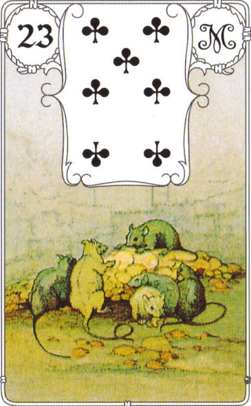 Lenormand Tageskarte 23 Die Mäuse