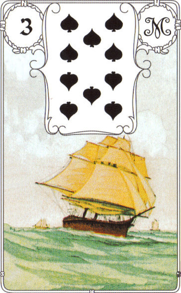 Lenormandkarte 3: Das Schiff