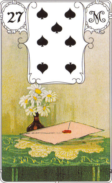 Lenormand Tageskarte 27 Der Brief