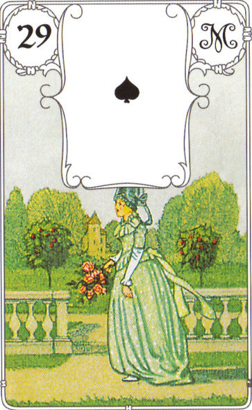 Lenormandkarte 29 Die Frau Die Dame