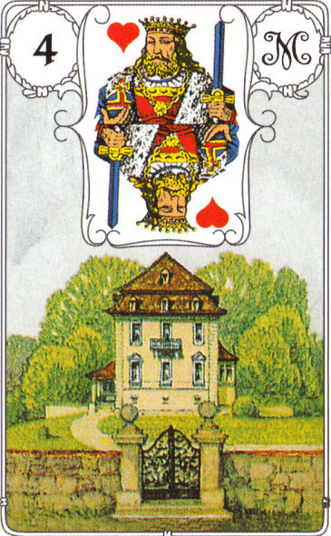 Lenormandkarte 4: Das Haus
