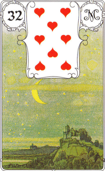 Lenormandkarte 32: Der Mond