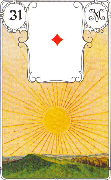 Lenormandkarte 31: Die Sonne