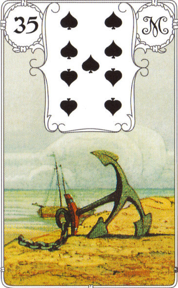 Lenormandkarte 35: Der Anker