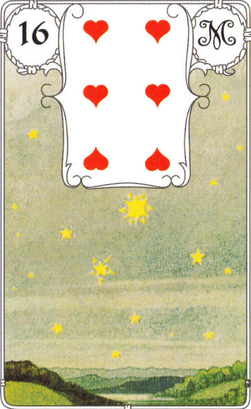 Lenormandkarte 16 Die Sterne