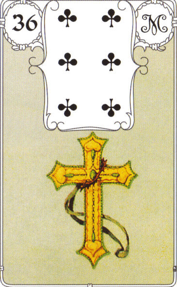 Lenormandkarte 36: Das Kreuz