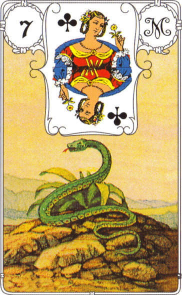 Lenormand Karte 7 Die Schlange