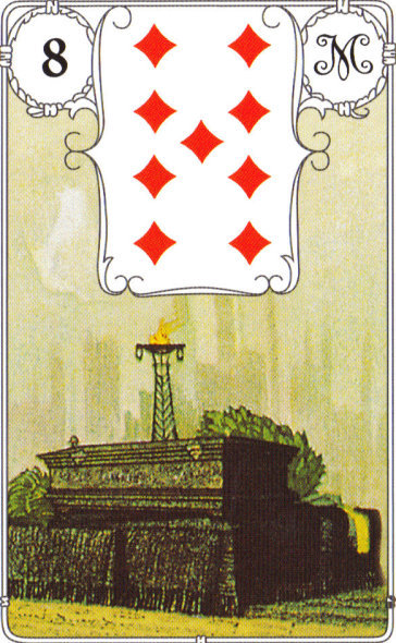 Lenormandkarte 8: Der Sarg