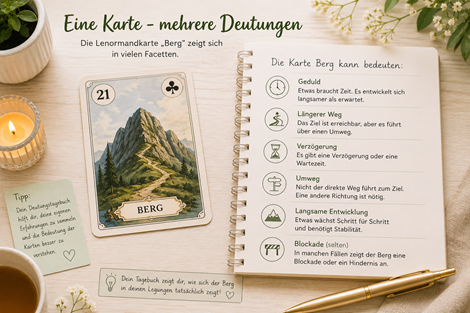 Deutung der Lenormandkarte "Berg"